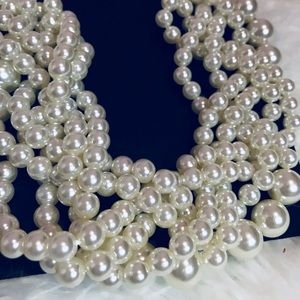 Baublebar Collar Pearl Antique Gold Necklace